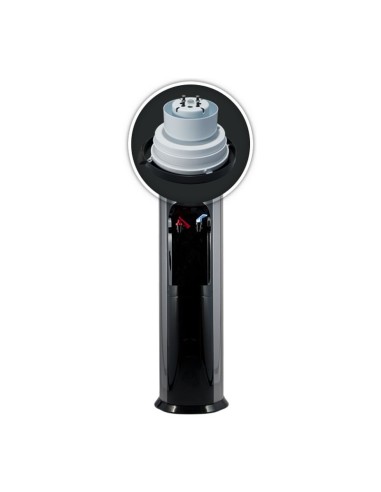 Elegance Dispenser schwarz mit Anti-Wasserauslauf-System