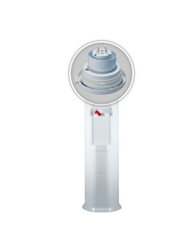 Detalle sistema antiderrame dispensador Elegance